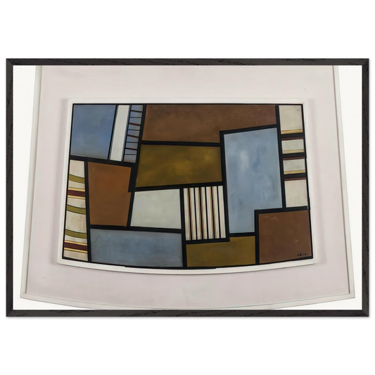 Mad II - 1945 - Carmelo Arden Quin 70x100 cm / 28x40 inches Framed Art Print – Black Wooden Frame