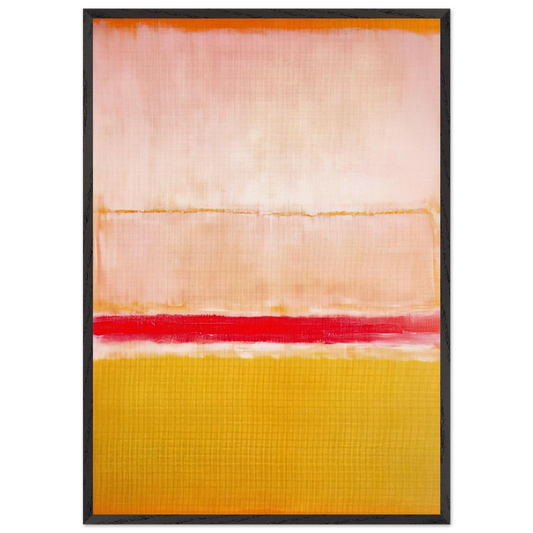 No2 - 1950 - Mark Rothko 70x100 cm / 28x40 inches Framed Art Print – Black Wooden Frame