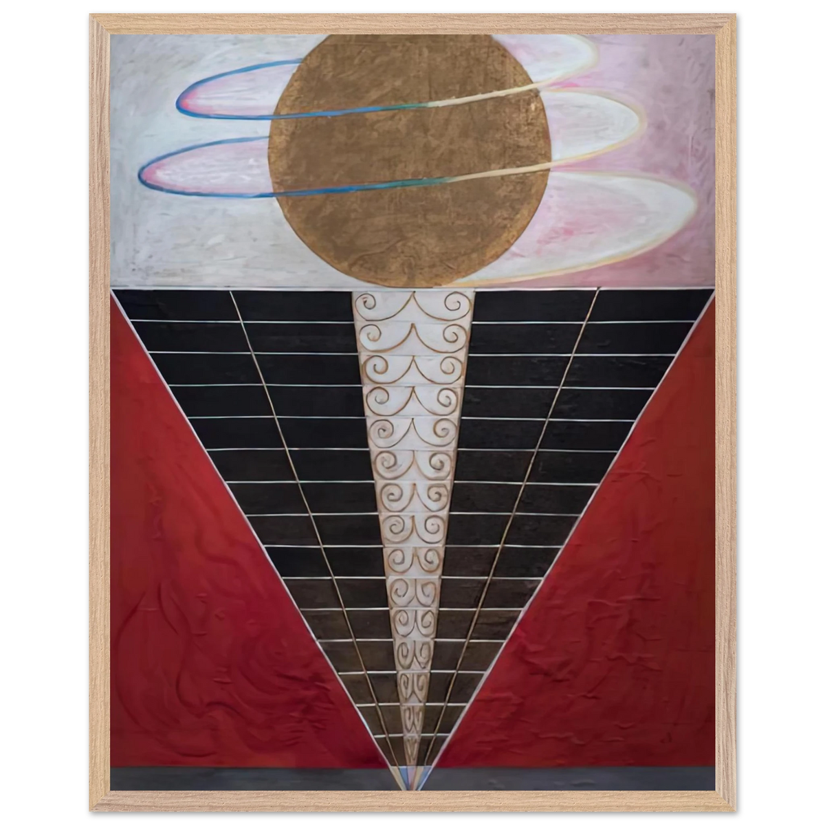 Hilma af Klint - ALTARPIECE NO 2 1915 Wall art - 28x43  cm / XL (11x17 inches) - Fine Art Poster-canvas - -
