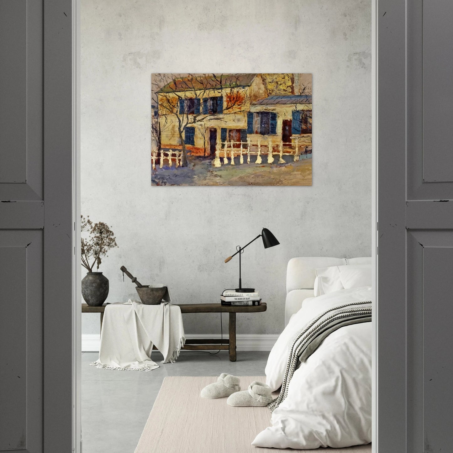 LAPIN AGILE 1 - Maurice Utrillo Brushed Aluminum Print - 70x100 cm / 28x40 inches | Maurice Utrillo Aluminum Print | Maurice Utrillo Prints