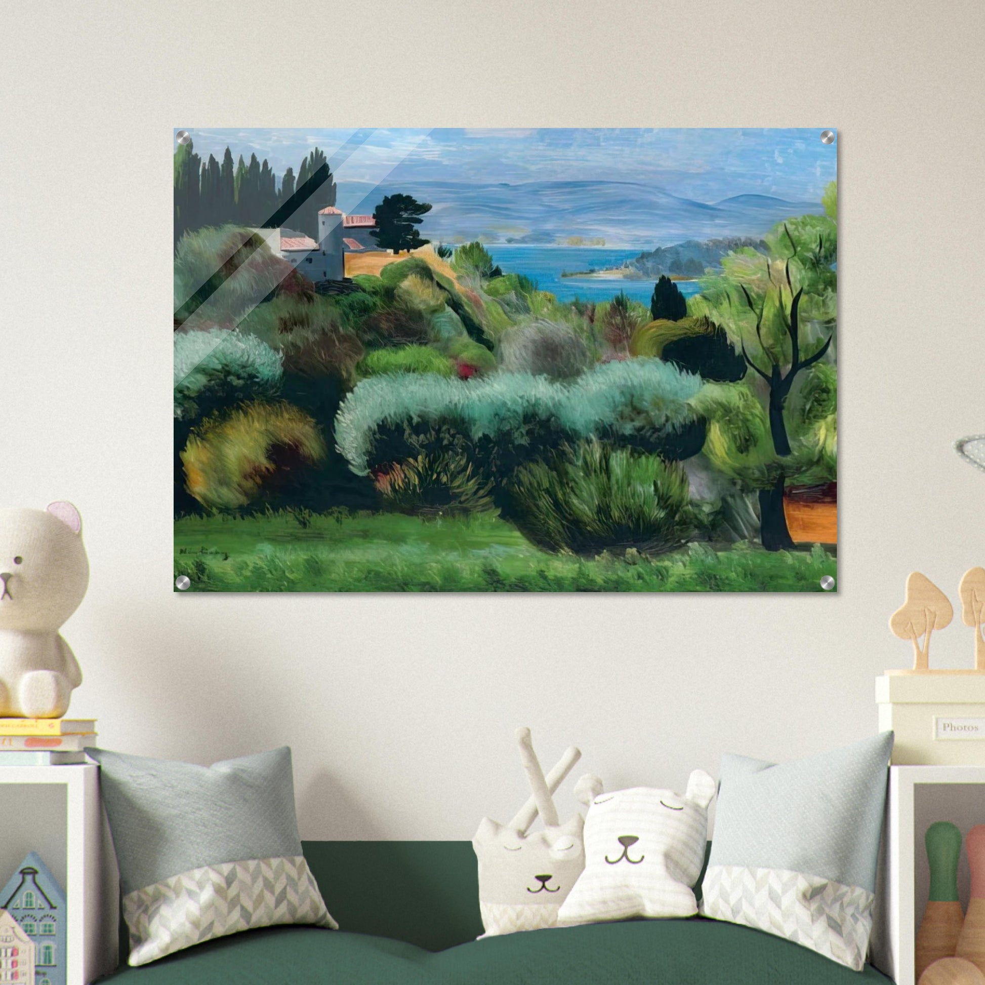SANARY LANDSCAPE 1937 - Moise Kisling Acrylic Print - 70x100 cm / 28x40″ inches | Moise Kisling Wall Art | Moise Kisling Prints