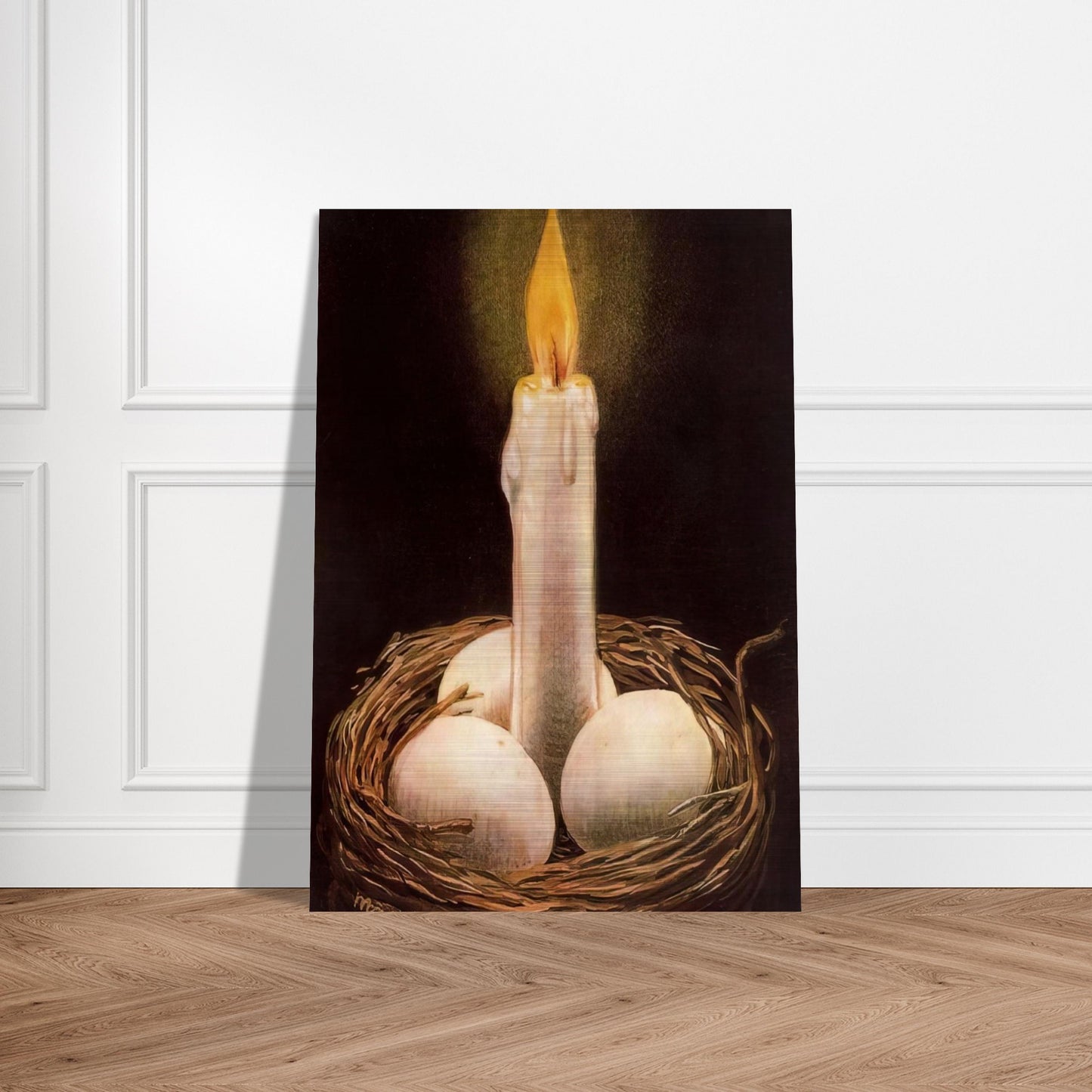 THE IMAGINATIVE FACULTY 1948 - Rene Magritte Brushed Aluminum Print - 70x100 cm / 28x40 inches | Rene Magritte Aluminum Print | Rene Magritte Prints