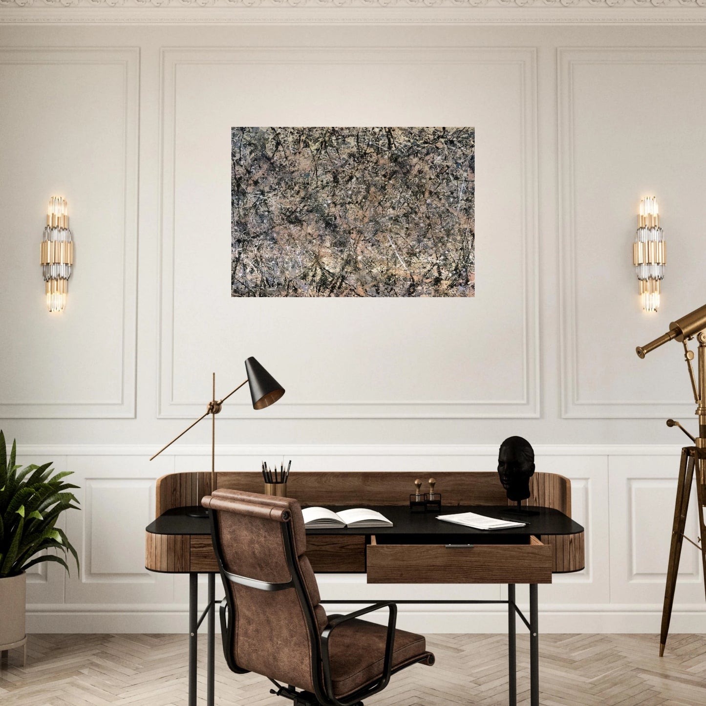 NUMBER 1 LAVENDER MIST 1950 1 - Jackson Pollock Brushed Aluminum Print - 70x100 cm / 28x40 inches | Jackson Pollock Aluminum Print | Jackson Pollock Prints