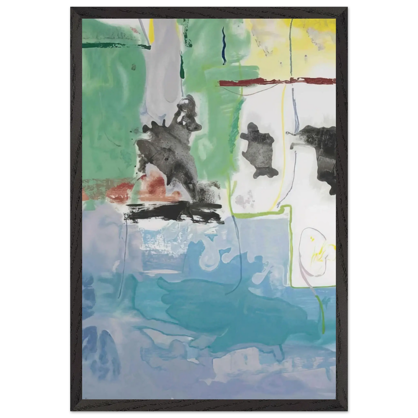 Helen Frankenthaler - West Wind - 1997 Wall art - A1 (59.4 x 84.1  cm) - Fine Art Poster - -