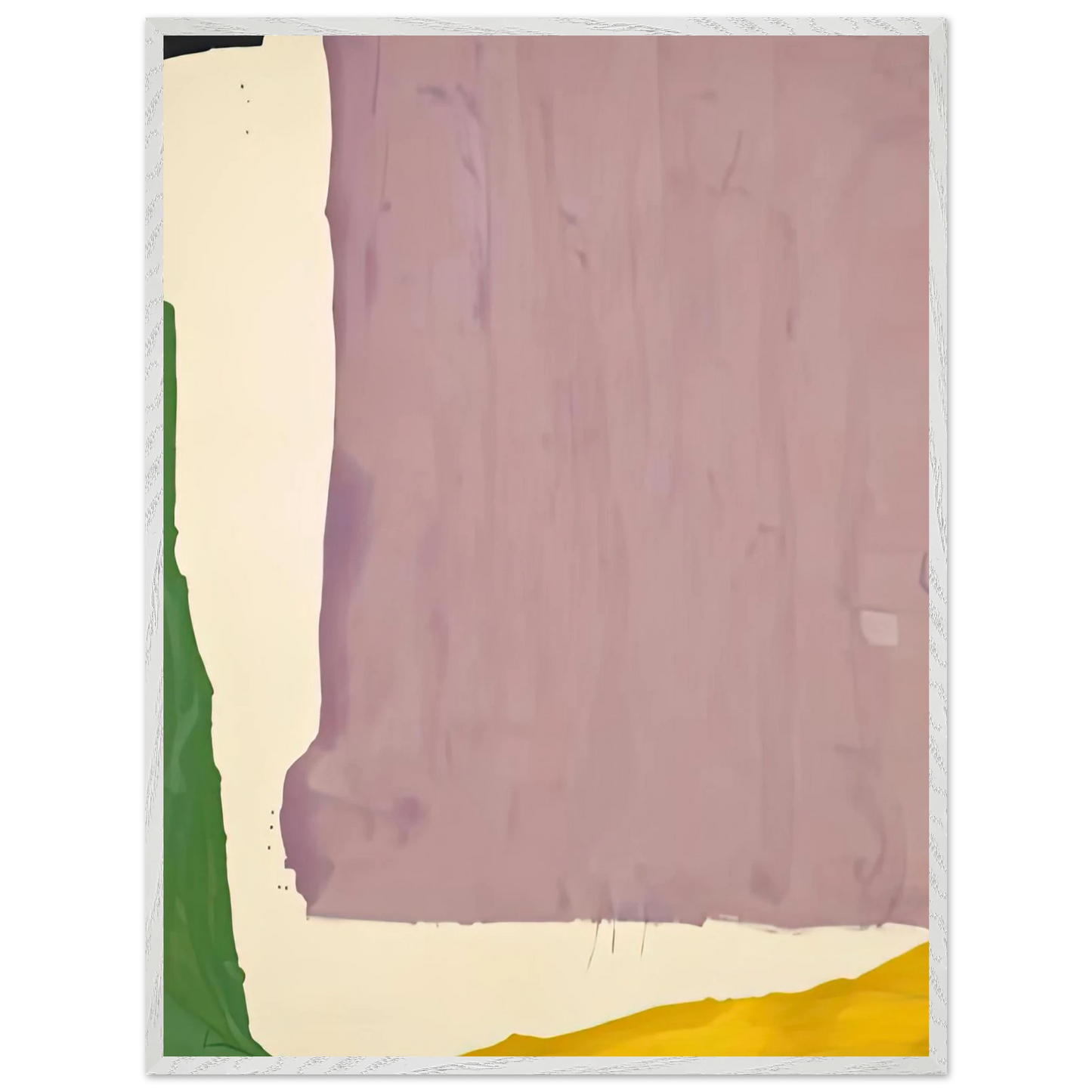 Helen Frankenthaler - Mauve District, 1966- Wall Art - 30x40 cm / 12x16 inches - Premium Wooden Framed Poster With Fine Art Paper-canvas - Wood frame