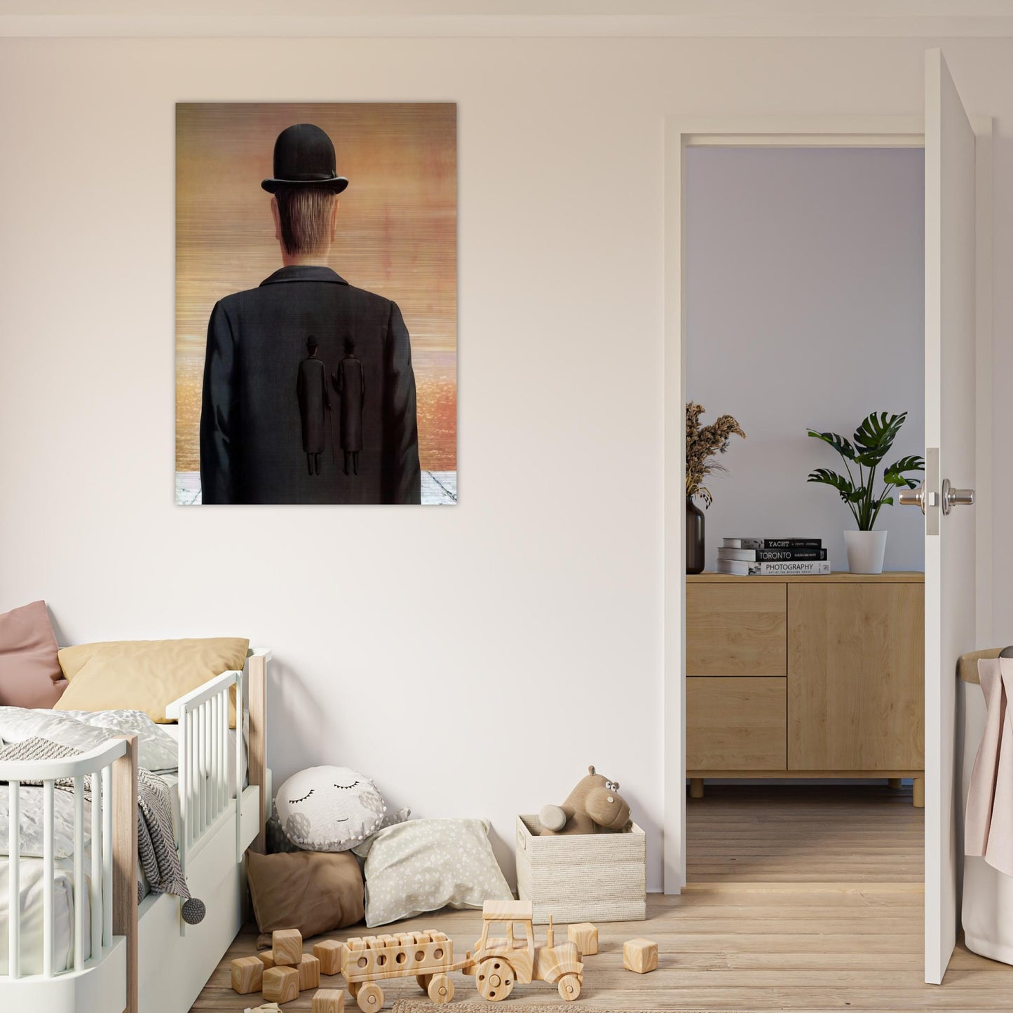 THE SPIRIT OF ADVENTURE 1962 - Rene Magritte Brushed Aluminum Print - 70x100 cm / 28x40 inches | Rene Magritte Aluminum Print | Rene Magritte Prints