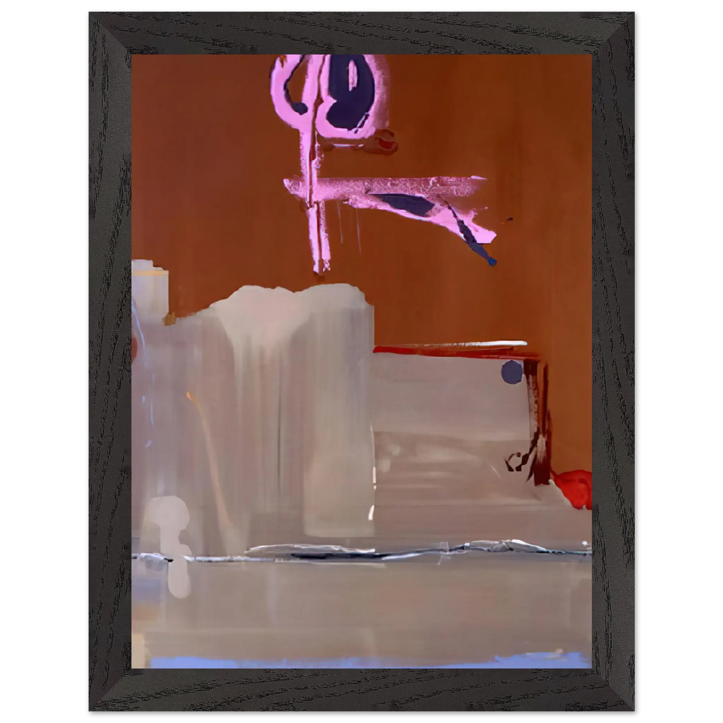Helen Frankenthaler - Captain s Watch - 1986 Wall art - 40x50 cm / 16x20 Inches - Premium Wooden Framed Poster With Fine Art Paper - Black frame