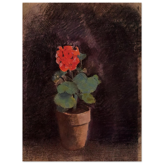 Odilon Redon - GERANIUM  75x100 cm / 30x40inches Fine Art Poster