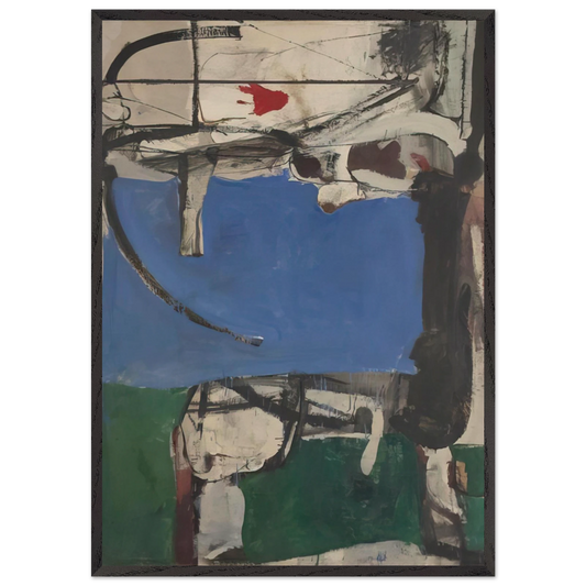 Urbana 2 The Archer - Richard Diebenkorn 70x100 cm / 28x40 inches Framed Art Print – Black Wooden Frame