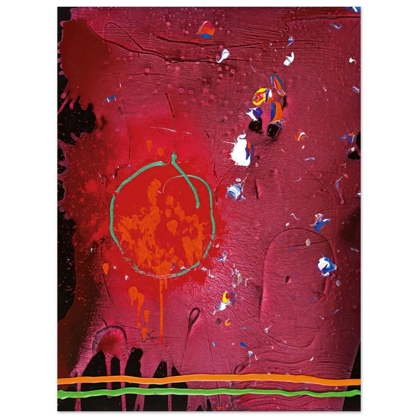 John Hoyland - One Life - 5.11.07 - 2007  75x100 cm / 30x40inches Fine Art Poster