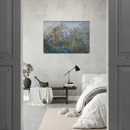 Garden in Bordighera, Impression of Morning - claude monet Acrylic Print - 70x100 cm / 28x40″ inches