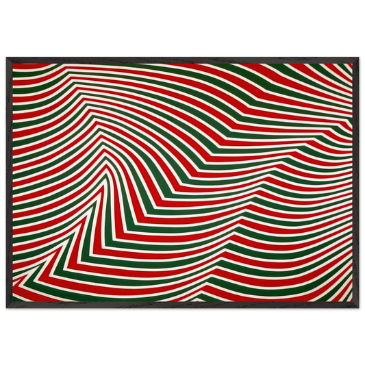 Swirling Retina - Marcel Barbeau 70x100 cm / 28x40 inches Framed Art Print – Black Wooden Frame