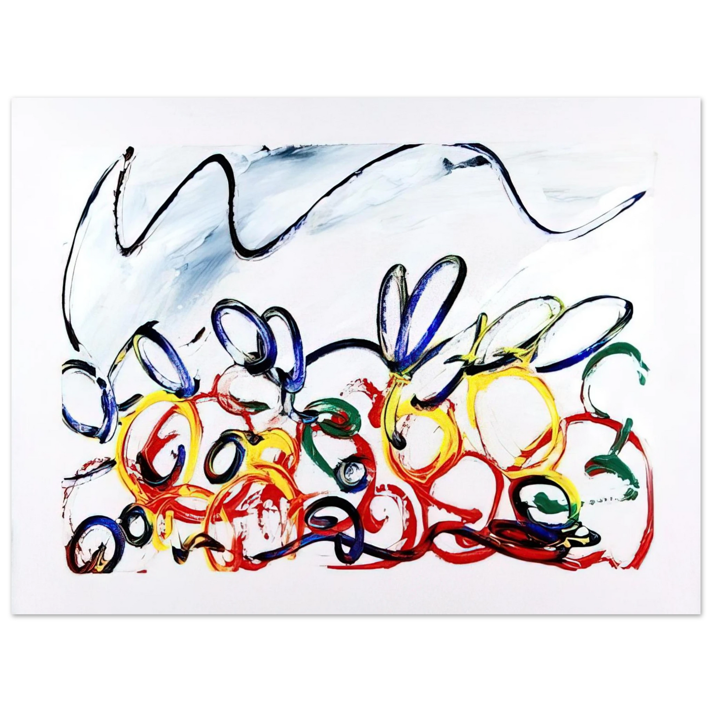 Mario Schifano - Acerbo - 1983  75x100 cm / 30x40inches Fine Art Poster