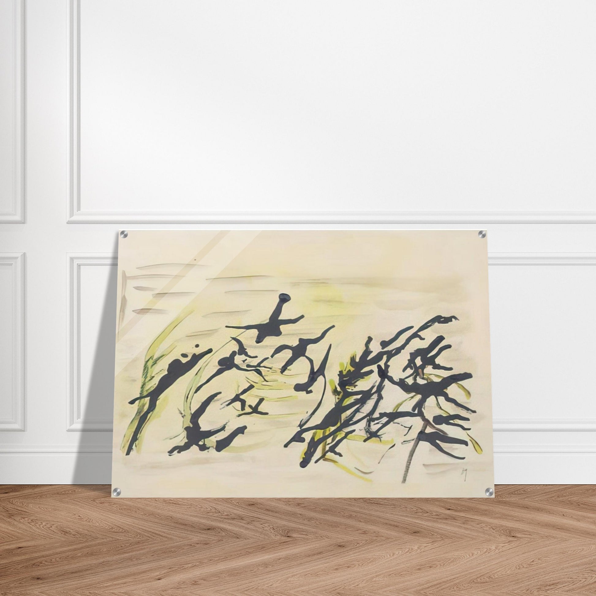 Composition - Surrealism, Tachisme - Henri Michaux Acrylic Print - 70x100 cm / 28x40″ inches