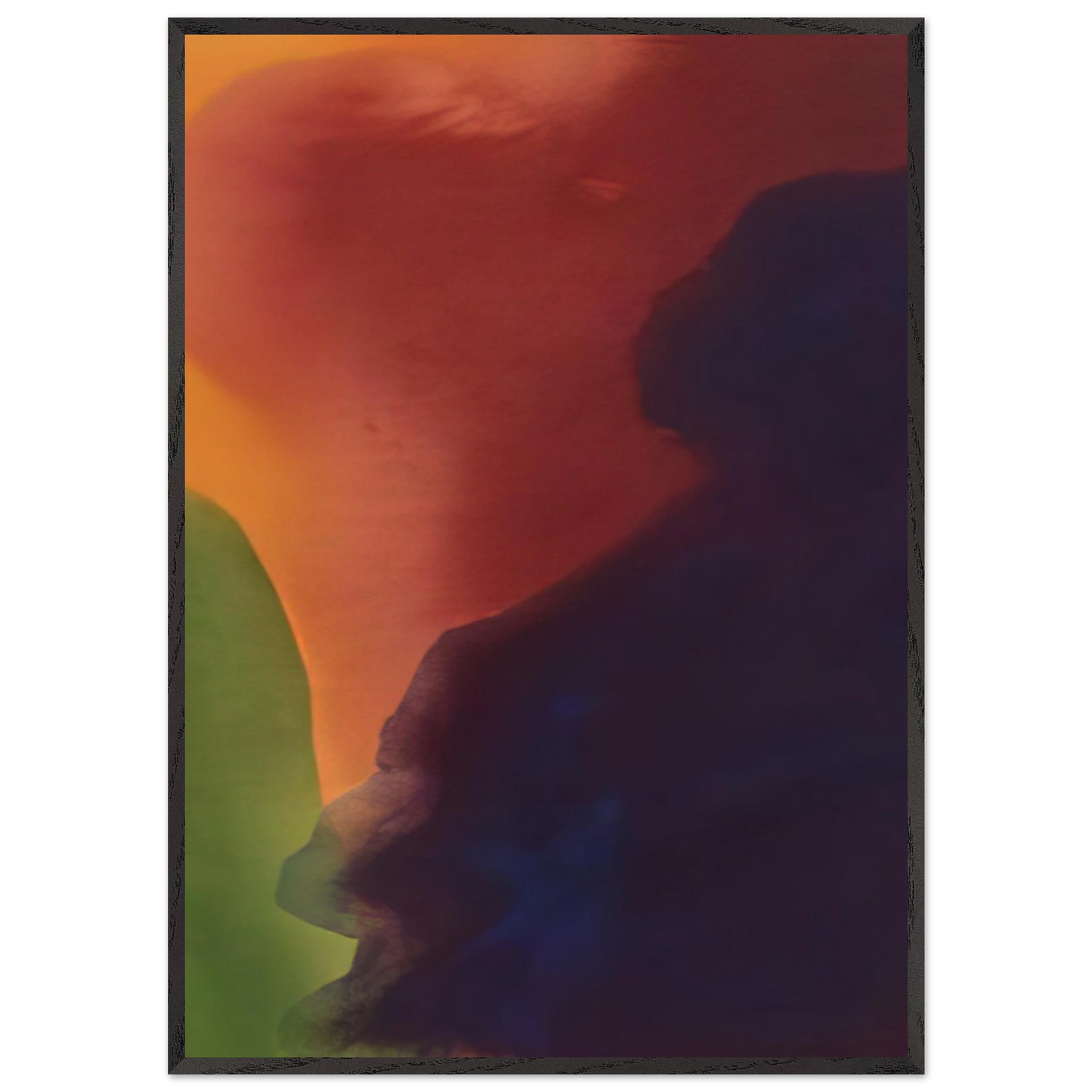 Helen Frankenthaler - Blue Atmosphere III - 1963 Wall art - 21x29.7 cm / 8x12" - Fine Art Poster-canvas - -