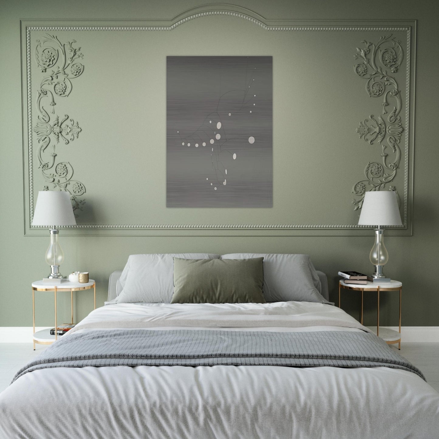 SNOW FLURRY 1948 - Alexander Calder Brushed Aluminum Print - 70x100 cm / 28x40 inches | Alexander Calder Aluminum Print | Alexander Calder Prints