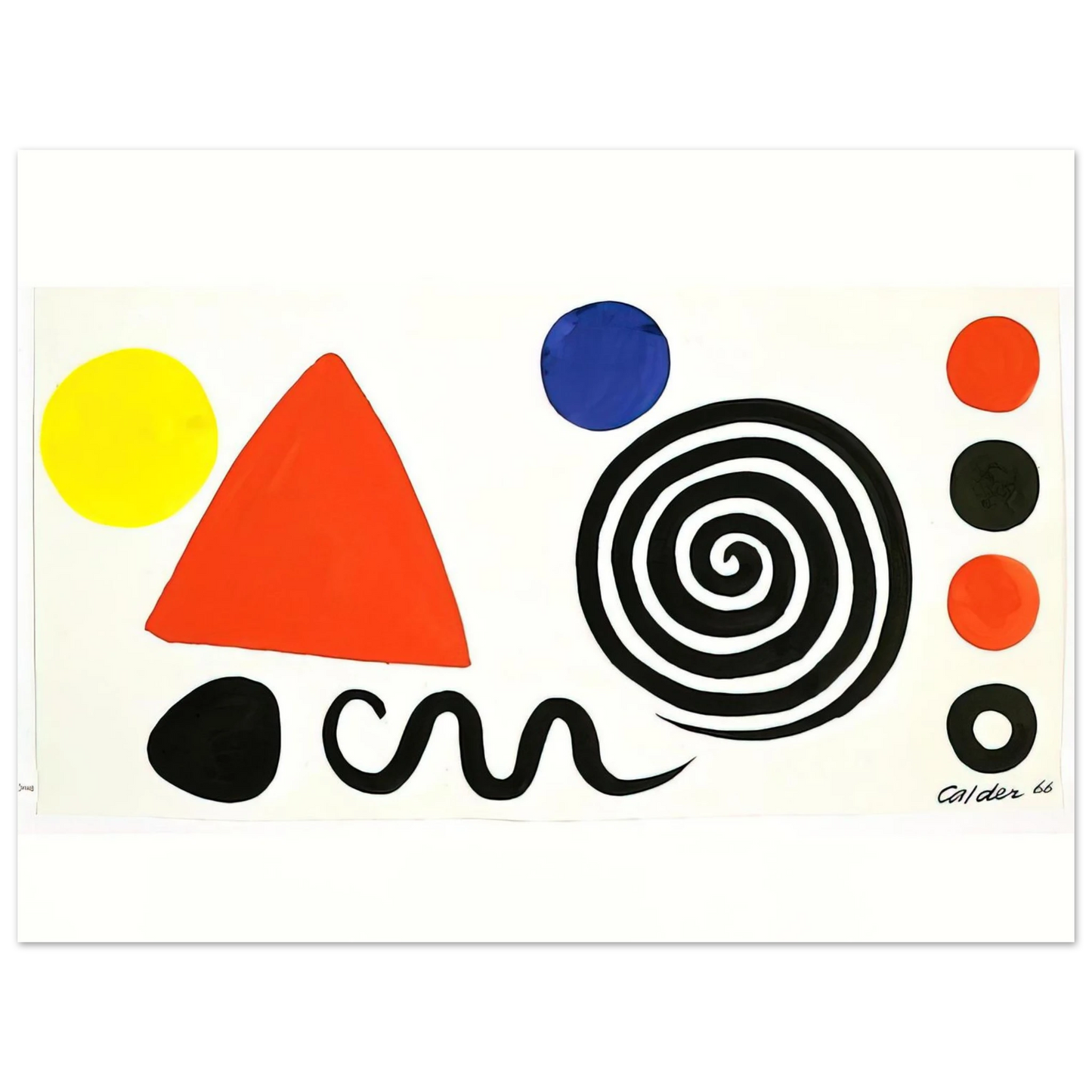 Alexander Calder - ABSTRACTION 1966 Fine Art Poster