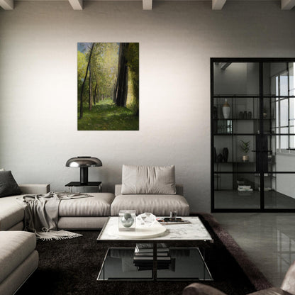 LANE OF TREES - Odilon Redon Brushed Aluminum Print - 70x100 cm / 28x40 inches | Odilon Redon Aluminum Print | Odilon Redon Prints