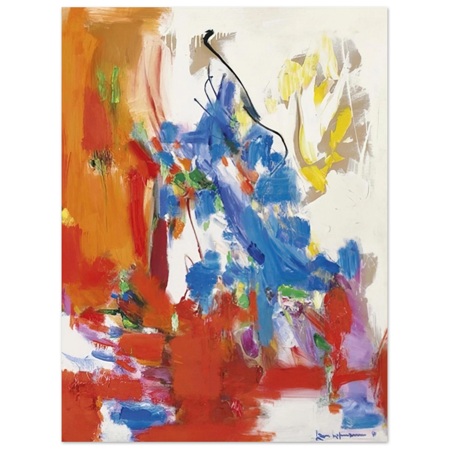 Hans Hofmann - Wild Vine  75x100 cm / 30x40inches Fine Art Poster