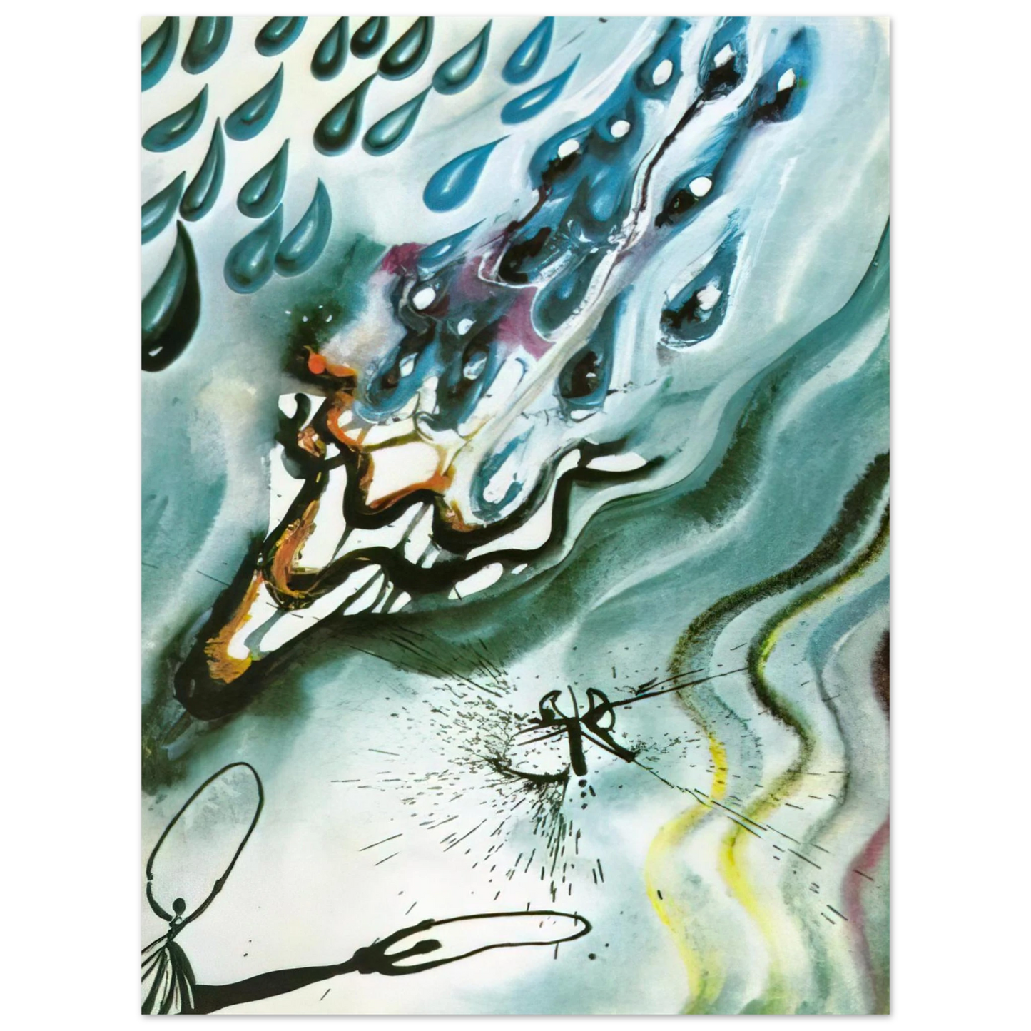 Salvador Dali - THE POOL OF TEARS  75x100 cm / 30x40inches Fine Art Poster