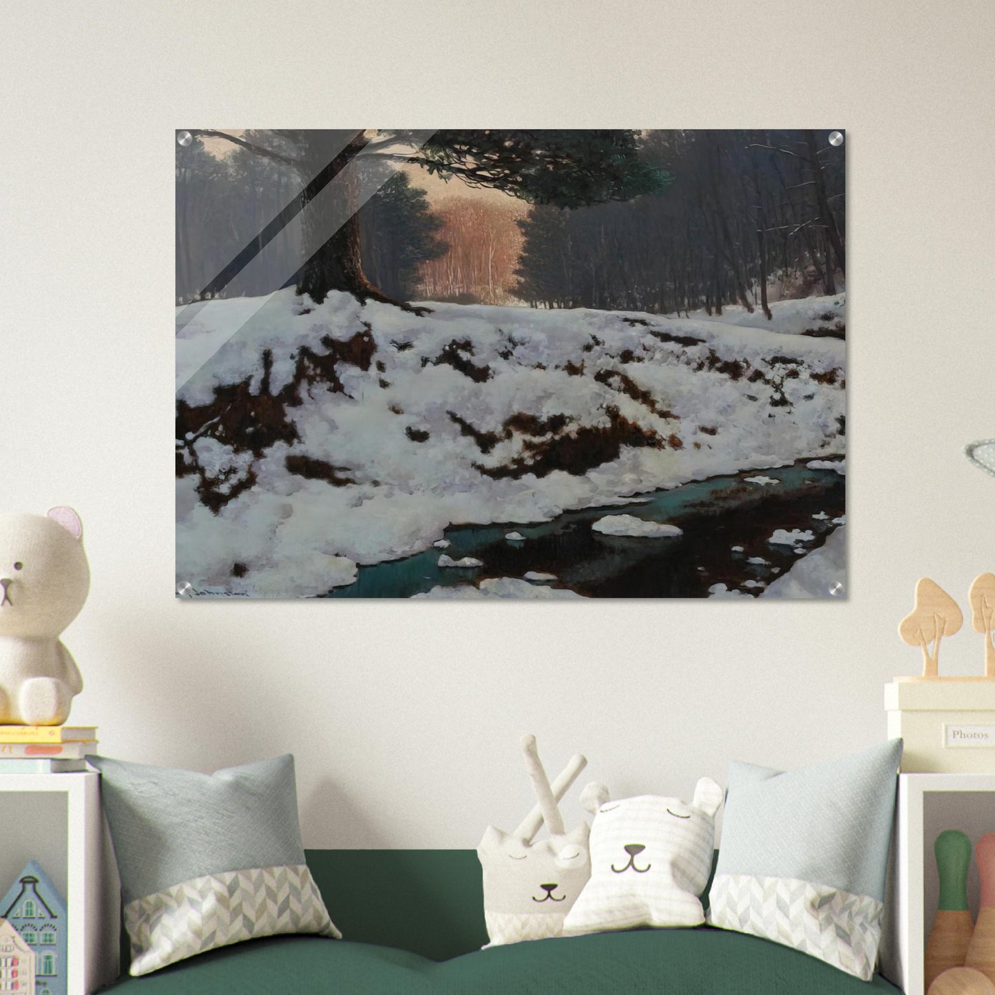 The Shadowed Valley - Post-Impressionism - Frank Johnston Acrylic Print - 70x100 cm / 28x40″ inches