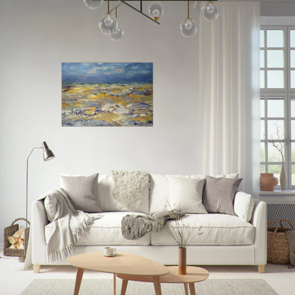 Seascape near berneval - Pierre-Auguste Renoir Brushed Aluminum Print - 70x100 cm / 28x40 inches | Pierre-Auguste Renoir Aluminum Print | Pierre-Auguste Renoir Prints