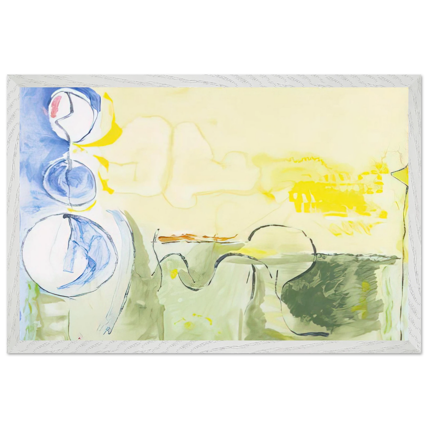 Helen Frankenthaler - Flotilla - 2006 Wall art - 30x45 cm / 12x18 inches - Fine Art Poster-canvas - -