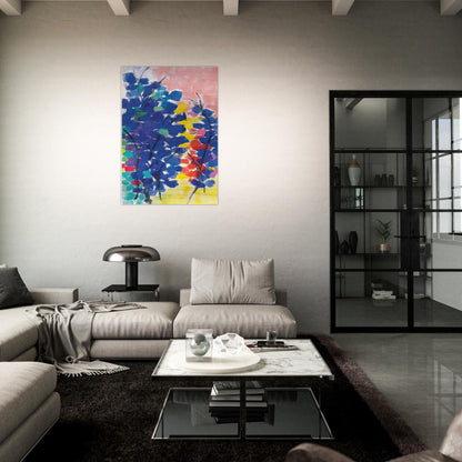 UNTITLED FLORAL ABSTRACTION 1970 - Alma Woodsey Thomas Brushed Aluminum Print - 70x100 cm / 28x40 inches | Alma Woodsey Thomas Aluminum Print | Alma Woodsey Thomas Prints