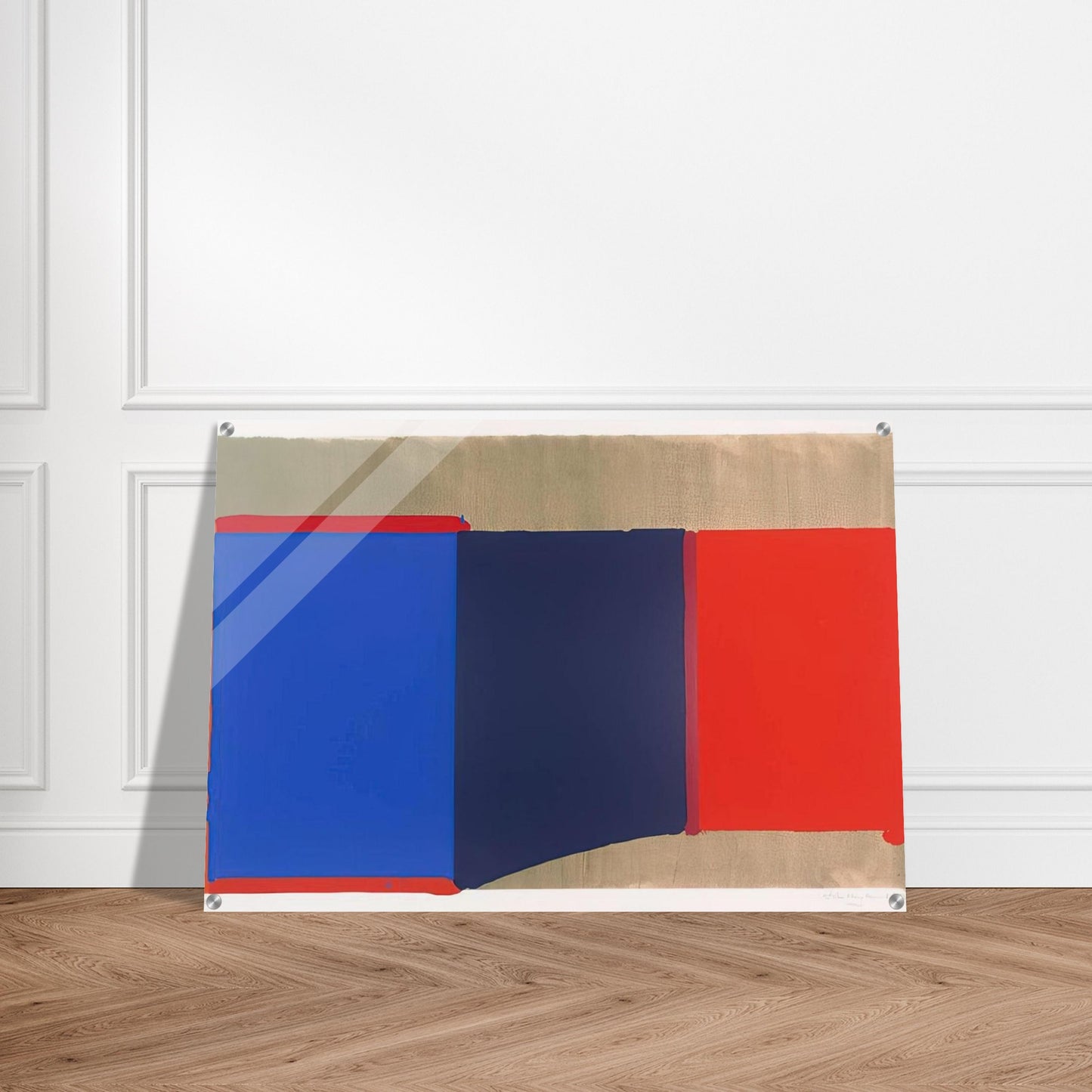 Blues, Reds - 1969 - John Hoyland Acrylic Print - 70x100 cm / 28x40″ inches