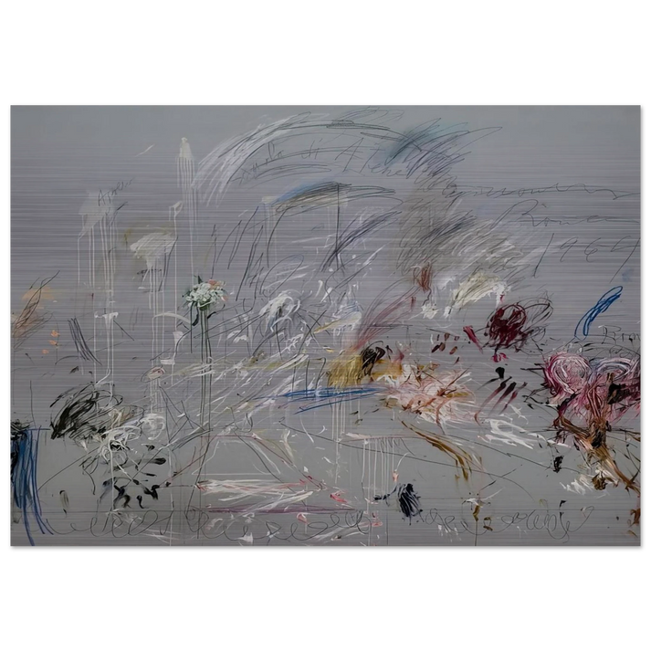 School of Athens - Cy Twombly Brushed Aluminum Print - 70x100 cm / 28x40 inches | Cy Twombly Aluminum Print | Cy Twombly Prints