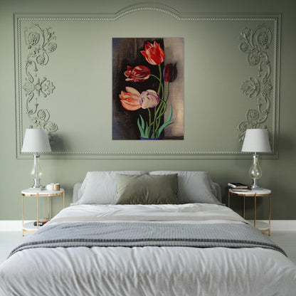 TULIPS - Moise Kisling Brushed Aluminum Print - 70x100 cm / 28x40 inches | Moise Kisling Aluminum Print | Moise Kisling Prints