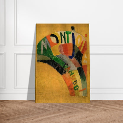 MONTJOIE - Sonia Delaunay Brushed Aluminum Print - 70x100 cm / 28x40 inches | Sonia Delaunay Aluminum Print | Sonia Delaunay Prints