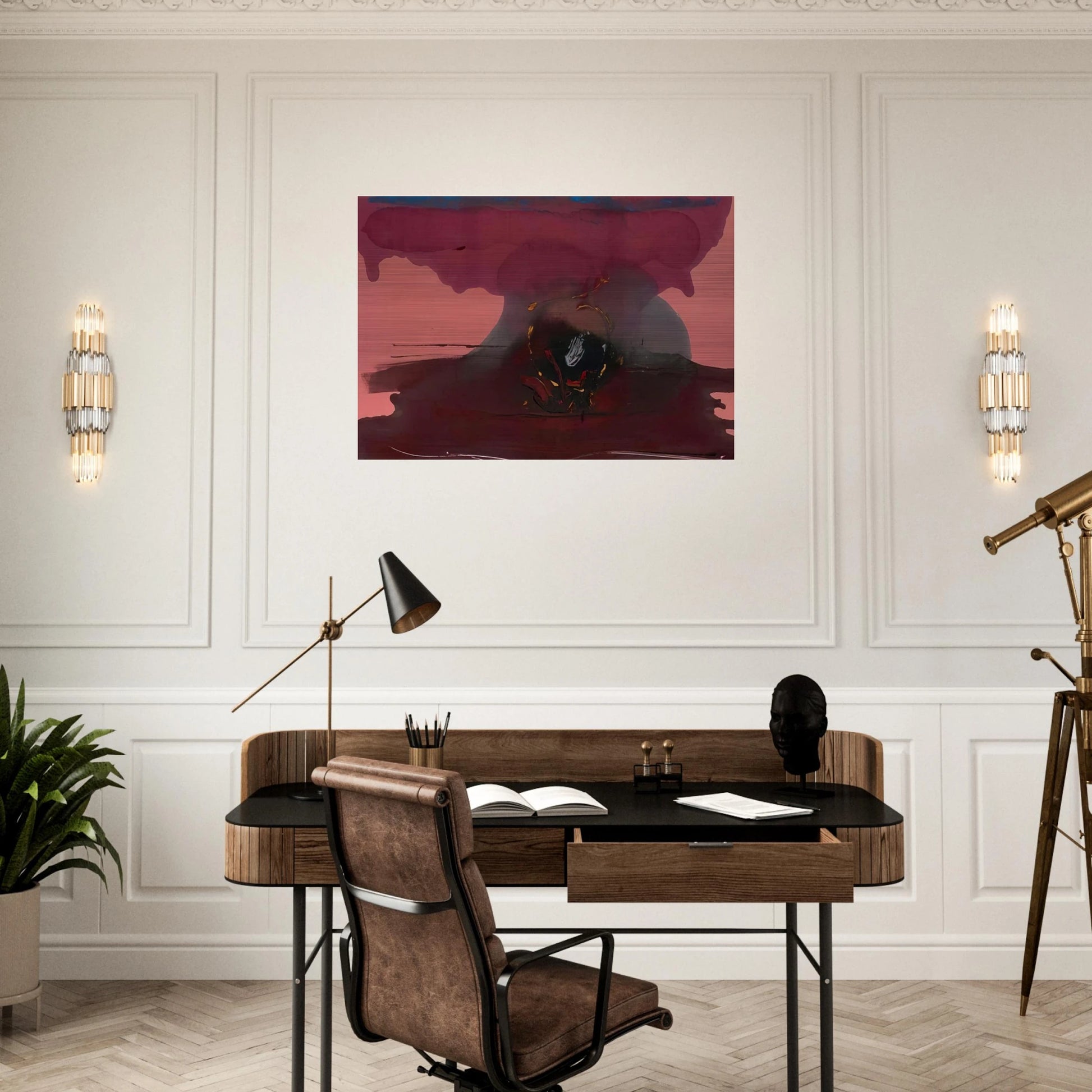 Harbinger - 1986 - Helen Frankenthaler Brushed Aluminum Print - 70x100 cm / 28x40 inches | Helen Frankenthaler Aluminum Print | Helen Frankenthaler Prints