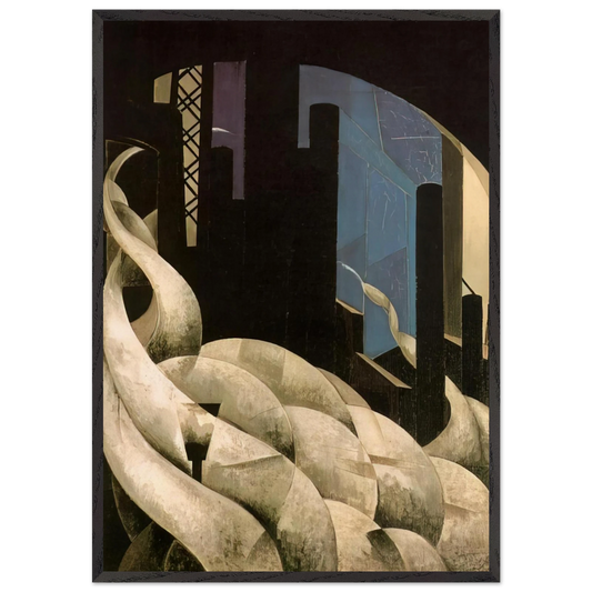 Incense of a New Church - 1921 - Charles Demuth 70x100 cm / 28x40 inches Framed Art Print – Black Wooden Frame