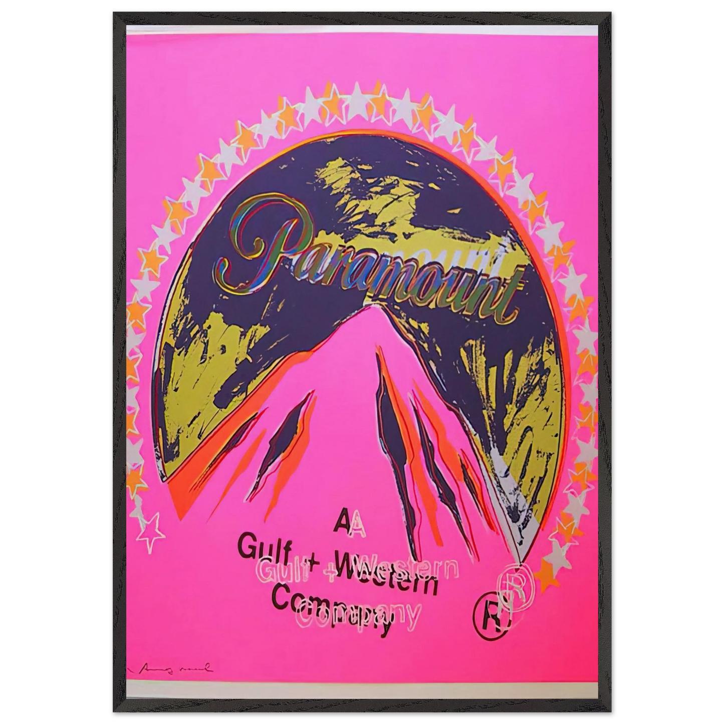 Paramount - Andy Warhol 70x100 cm / 28x40 inches Framed Art Print – Black Wooden Frame