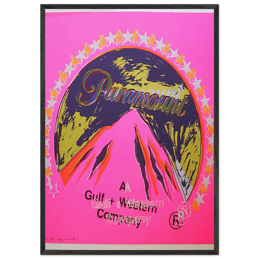 Paramount - Andy Warhol 70x100 cm / 28x40 inches Framed Art Print – Black Wooden Frame