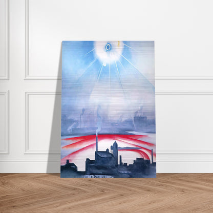 East River No 1 - Georgia O'Keeffe Brushed Aluminum Print - 70x100 cm / 28x40 inches | Georgia O'Keeffe Aluminum Print | Georgia O'Keeffe Prints