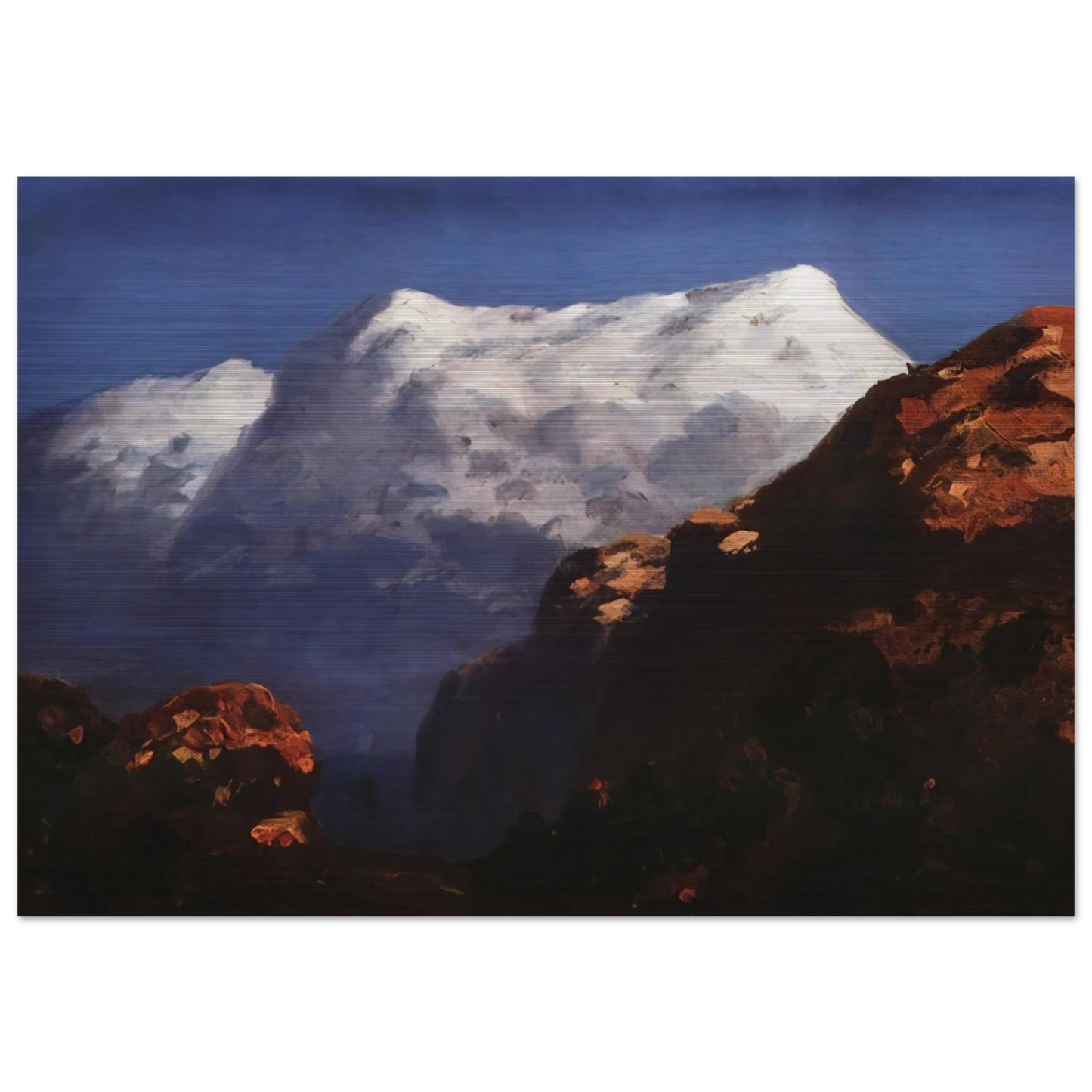 Mountains - Arkhyp Kuindzhi Brushed Aluminum Print - 70x100 cm / 28x40 inches | Arkhyp Kuindzhi Aluminum Print | Arkhyp Kuindzhi Prints