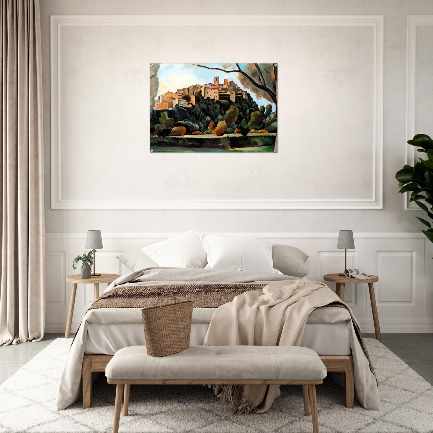 VISTA DE SAINT PAUL DE VENCE 1910 - Andre Derain Acrylic Print - 70x100 cm / 28x40″ inches