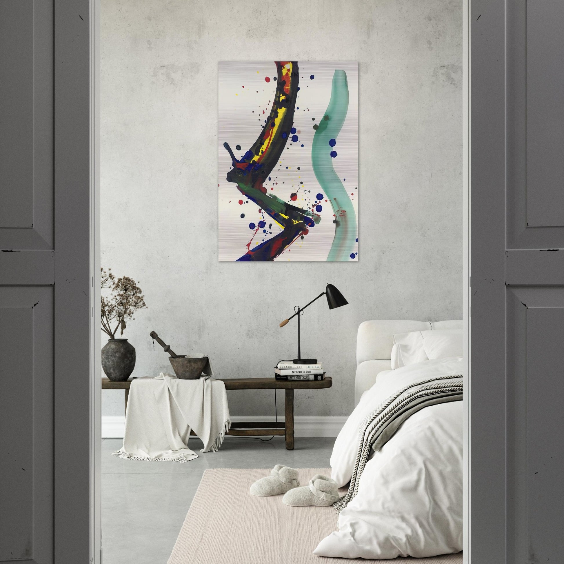 Drawing for Sculpture SF65-010 - Sam Francis Brushed Aluminum Print - 70x100 cm / 28x40 inches | Sam Francis Aluminum Print | Sam Francis Prints