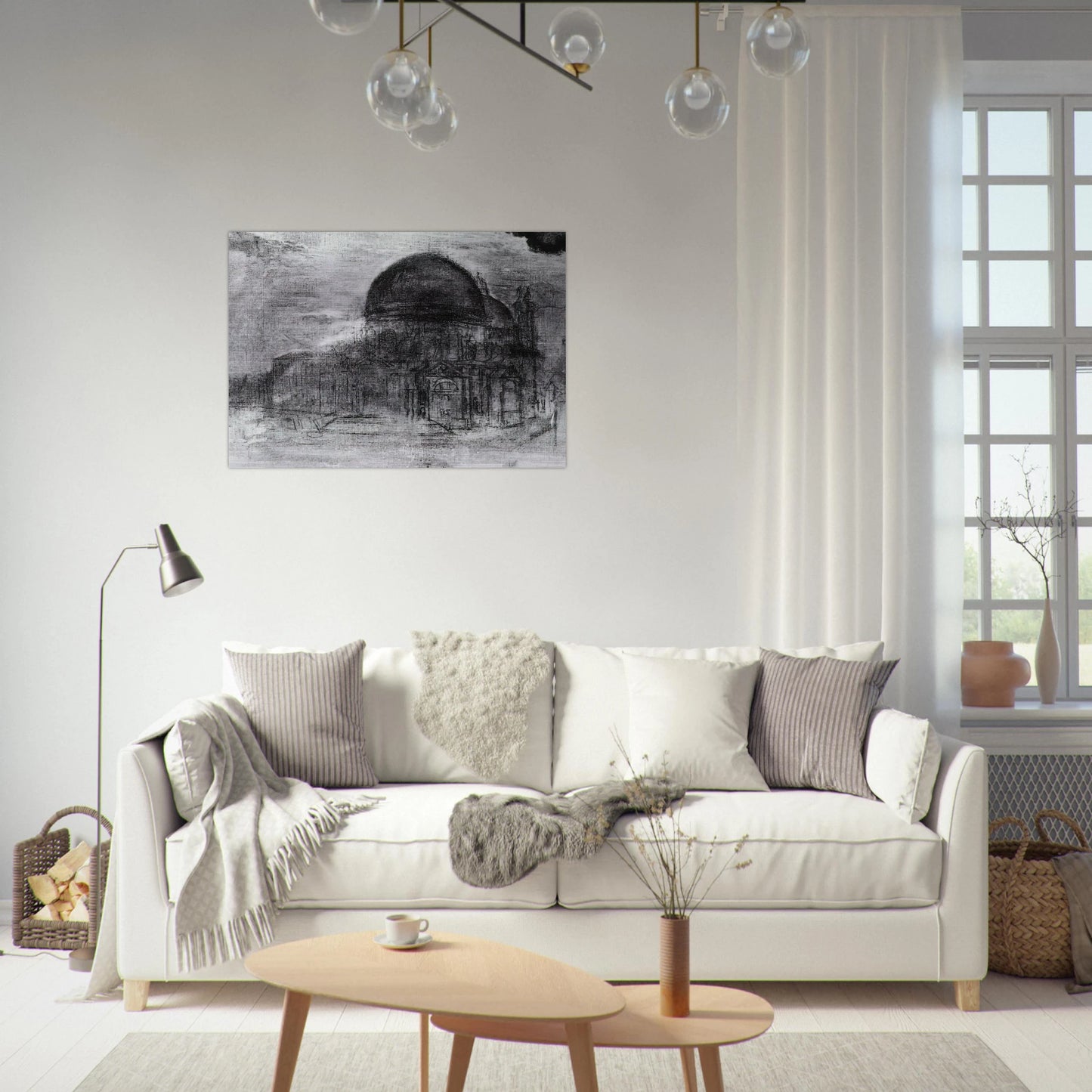 CATHEDRAL UNFINISHED - Salvador Dali Brushed Aluminum Print - 70x100 cm / 28x40 inches | Salvador Dali Aluminum Print | Salvador Dali Prints