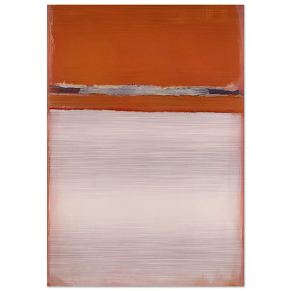 No.18 - 1951 - Mark Rothko Brushed Aluminum Print - 70x100 cm / 28x40 inches | Mark Rothko Aluminum Print | Mark Rothko Prints