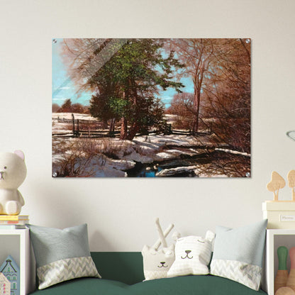 Promise of Spring - 1930 Canada - Frank Johnston Acrylic Print - 70x100 cm / 28x40″ inches | Frank Johnston Wall Art | Frank Johnston Prints
