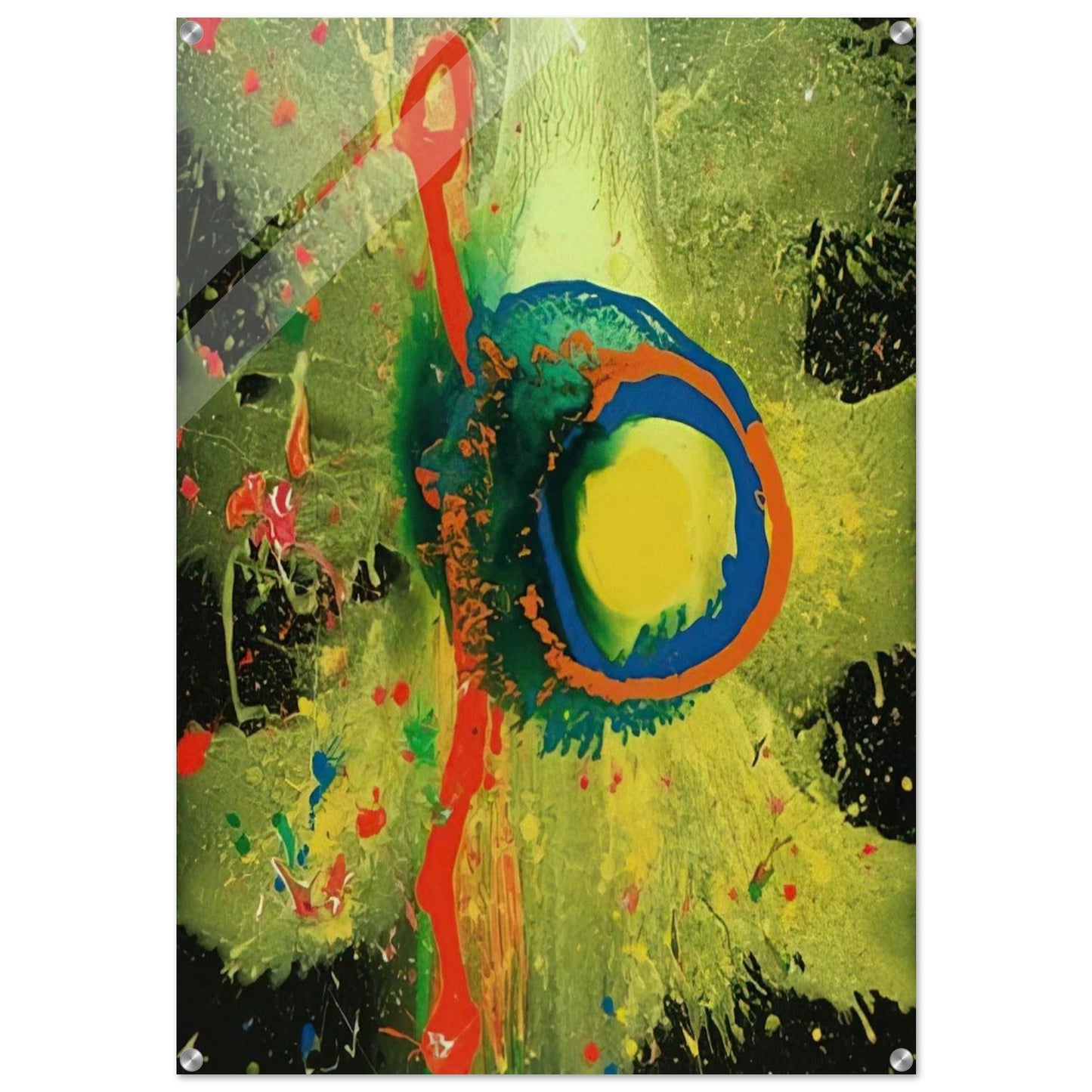Survivor Man 17.08.08 - 2008 - John Hoyland Acrylic Print - 70x100 cm / 28x40″ inches | John Hoyland Wall Art | John Hoyland Prints
