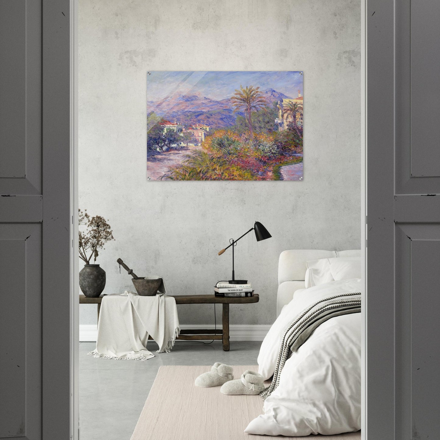 Strada Romada in Bordighera - claude monet Acrylic Print - 70x100 cm / 28x40″ inches | claude monet Wall Art | claude monet Prints