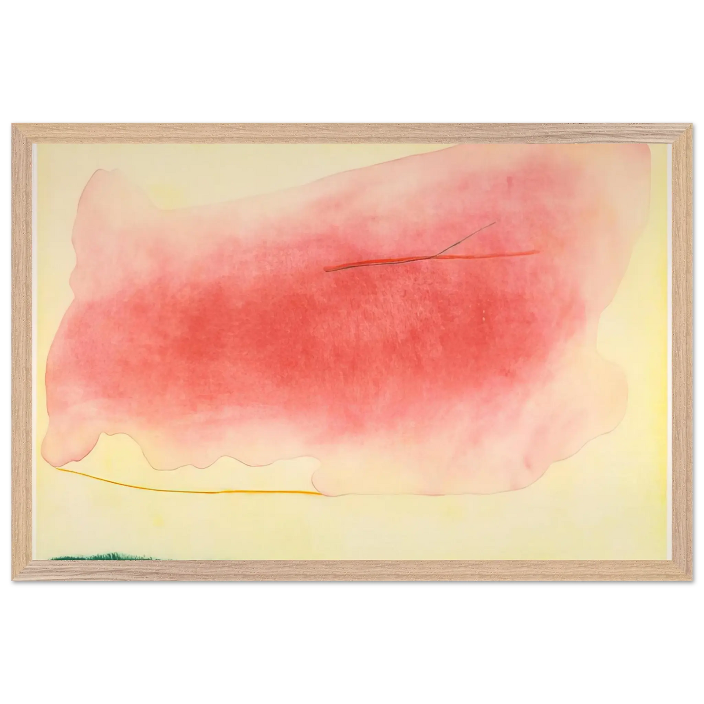 Helen Frankenthaler - Nepenthe - 1972 Wall art - 70x100 cm / 28x40 Inches - Premium Wooden Framed Poster With Fine Art Paper - Black frame