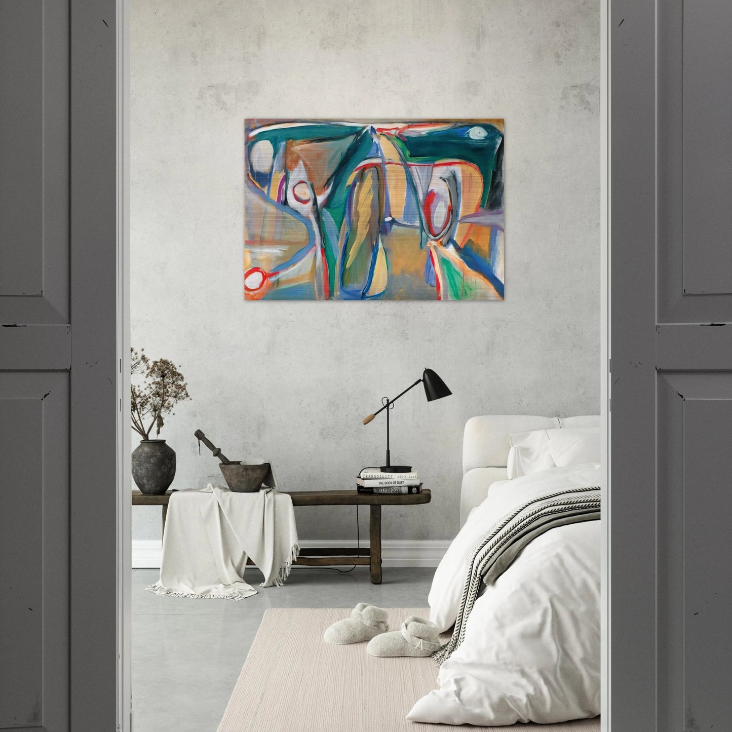 Sans titre Paris, rue Gît-le-Coeur - 1962 - Bram van Velde Brushed Aluminum Print - 70x100 cm / 28x40 inches | Bram van Velde Aluminum Print | Bram van Velde Prints