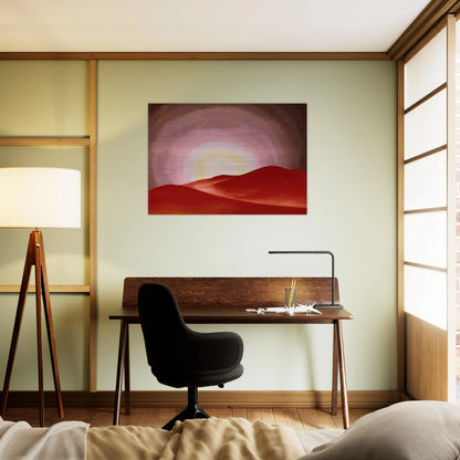 Red Hills, Lake George - Georgia O'Keeffe Brushed Aluminum Print - 70x100 cm / 28x40 inches | Georgia O'Keeffe Aluminum Print | Georgia O'Keeffe Prints