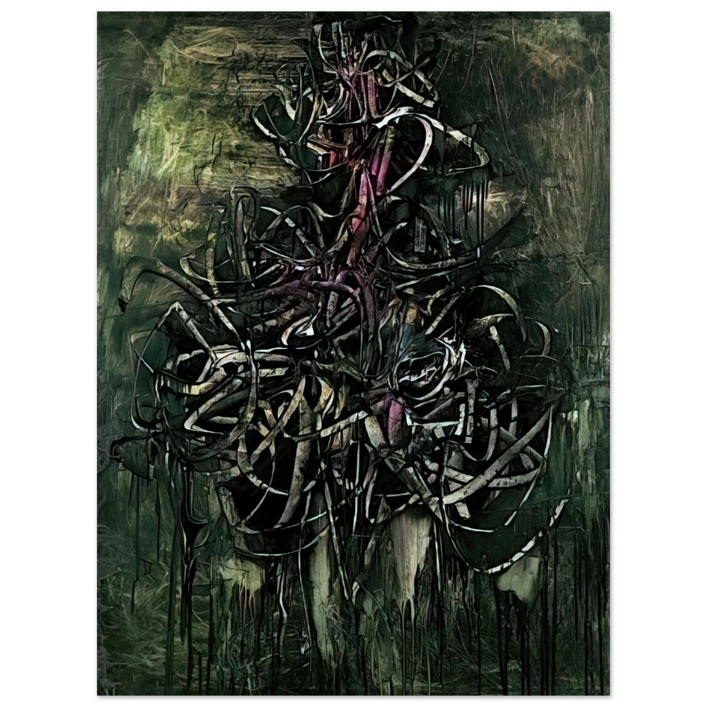 Simon Hantai - Peinture - 1957  75x100 cm / 30x40inches Fine Art Poster