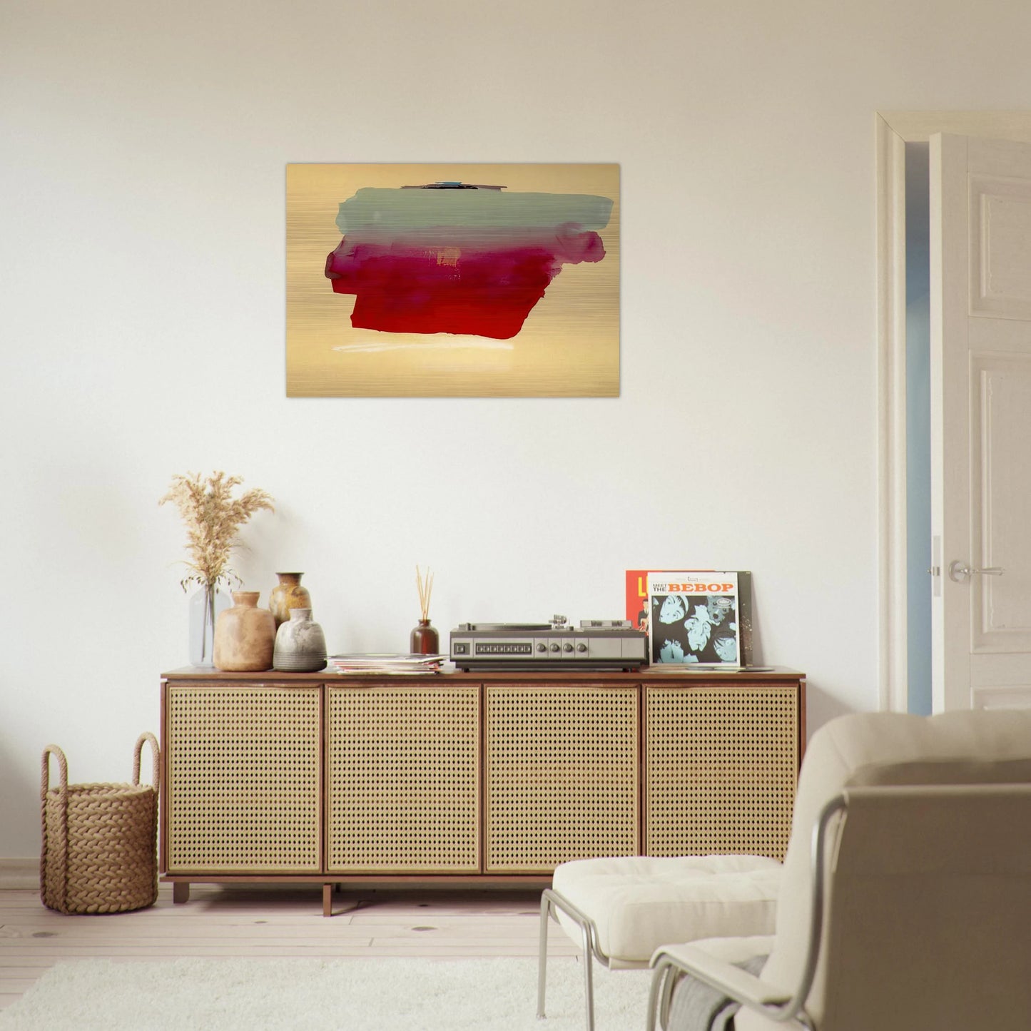 Robinson s Wrap - 1974 - Helen Frankenthaler Brushed Aluminum Print - 70x100 cm / 28x40 inches | Helen Frankenthaler Aluminum Print | Helen Frankenthaler Prints